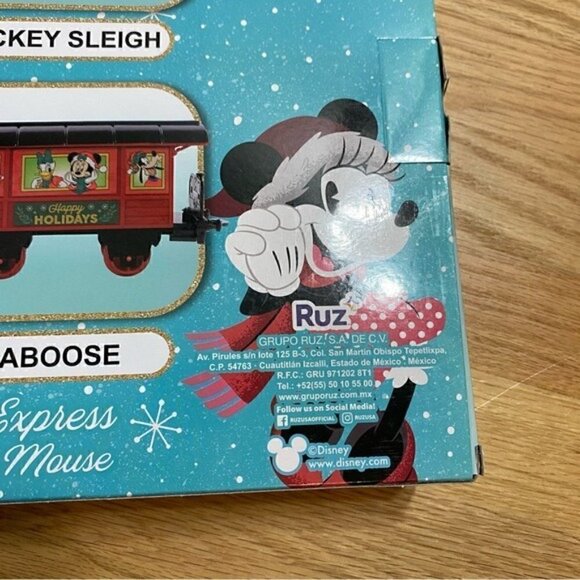 Disney Mickey Mouse Christmas Train NEW Holiday Express Light Sound - Picture 4 of 4